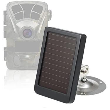 Imagem de scosao Painel solar para câmeras de trilha 9V 2400mAh, carregamento de energia solar à prova d'água, IP56, compatível com câmera de caça