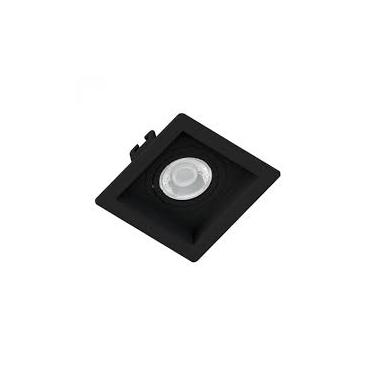 Imagem de Spot Dicroica Embutido Face Recuada Quadrado Mini Dicroica Preto Ref.Se-330.1576 - Save Energy