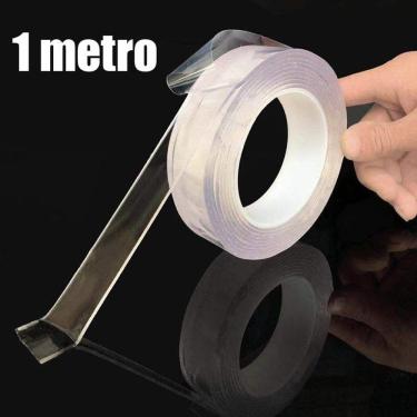 Imagem de Fita Adesiva Dupla Face Nano PU Gel 1 metro Transparente Casa