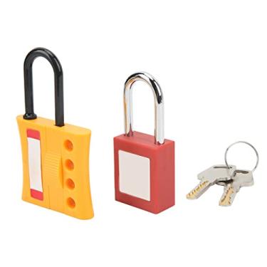 Imagem de Trava Tagout Lock, cadeado de segurança de 4 furos com 2 chaves para lugar elétrico