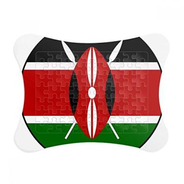 Imagem de Kenya Africa Emblema nacional moldura de quebra-cabeça decoração de imagem ornamento de jogo de quebra-cabeça