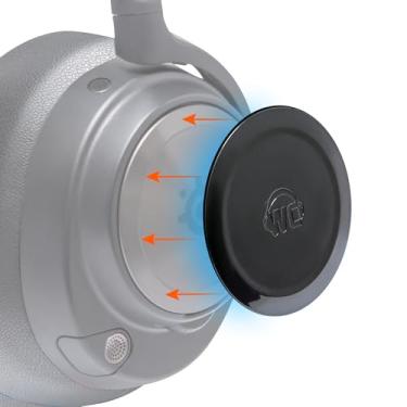 Imagem de Placas de alto-falante lateral WC para fones de ouvido Arctis Nova da Wicked Cushions | Compatível com Arctis Nova Pro Wireless/Pro Wired/Nova 7/7x / 7p | Preto