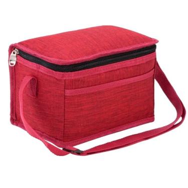 Imagem de Bolsa Térmica Feminina Masculina Porta Marmita Lanche Bebida / 401 (Bordô)