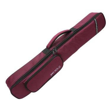 Imagem de YIJU Estojo de armazenamento para saxofone, clarinete reto, saxofone soprano, capa protetora, leve, portátil, para uso ao ar livre, Vinho vermelho