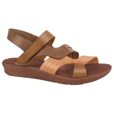 Imagem de New Face, SANDÁLIA PAPETE NEW FACE 39510 EM COURO ANATÔMICA SUPER LEVE Cor:Coral;Tamanho:38