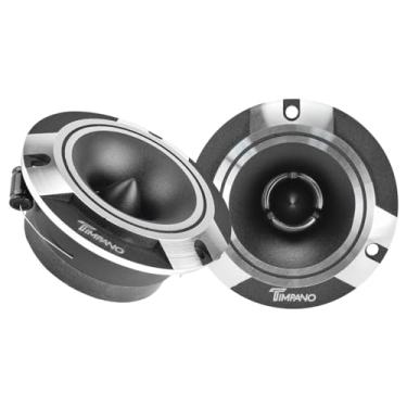 Imagem de Timpano ST2 Chrome Slim Super Tweeter, 600 Watts 4 Ohm, 105 dB, 3.85" Cromado, Tweeters de Carro Profissional