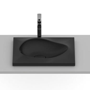 Imagem de Kit 3 Cubas de Sobrepor 62x44,5cm Ruy Ohtake Roca Matte Black