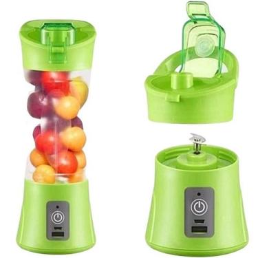 Imagem de Mini Liquidificador Portátil Recarregável - Cor Verde - RPC
