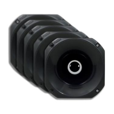 Imagem de Kit 10 Cornetas Plásticas Curta LC14-50 - Preta - Fiamon