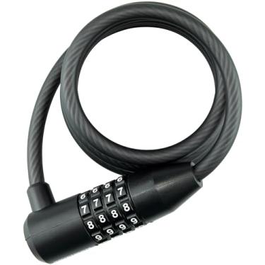 Imagem de Kryptonite KryptoFlex 815 Cadeado de bicicleta com cabo combo de 8 mm, preto, 8 mm x 152 cm