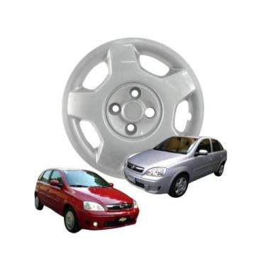 Imagem de Calota Aro 14 GRID Fixação Parafuso Cubo Baixo Corsa Hatch/Sedan 2004 