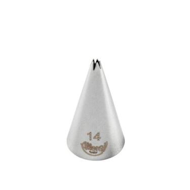 Imagem de Bicos Para Confeitar - Pitanga Aberta - Aço Inox - Nº14  - 1 unidade -