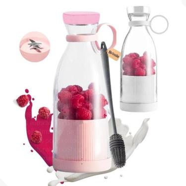 Imagem de Mini Liquidificador Portátil Juicer Recarregável - Rosa - Keita