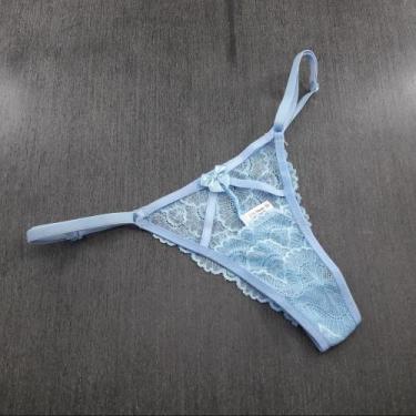 Imagem de Tanga strapp em renda - Calcinha Ana Flávia - Minha Calcinha, Azul beb