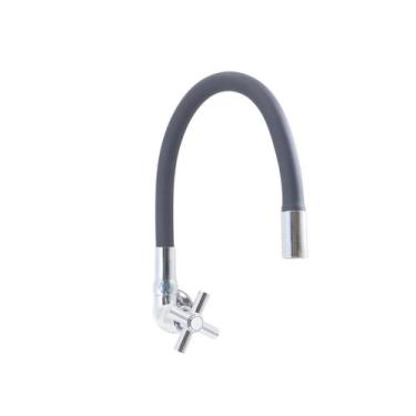Imagem de Torneira Gourmet Cozinha PRETA C-64 Parede 1/4v. - Reino das Torneiras