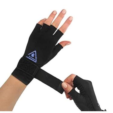 Imagem de Flex Gaming Luvas – Luvas de compressão com infusão de cobre com alça ajustável para artrite, dor nas mãos e alívio do túnel do carpo, enquanto joga – Suporte de pulso para jogos com