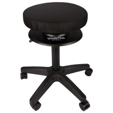 Imagem de Cadeira de rodas ergonômica com autoequilíbrio – assento Wobble para melhorar a postura, inclinação de 360 graus, altura ajustável, cadeira confortável de escritório e casa com rodízios de travamento
