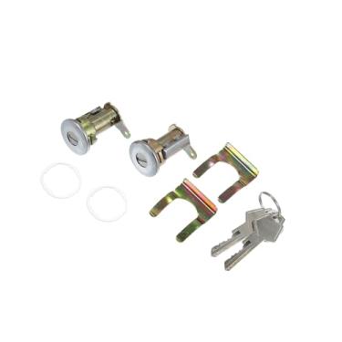 Imagem de Hihaha 1 conjunto 5070004 cilindro de fechadura de porta de carro com chaves para Dodge B100 1975-1980 para Dodge B150 1981-1989 para D150 D250 W100 W200 W250 W300 W350 Material durável