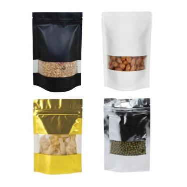 Imagem de Embalagem  Stand Up Pouch PE  C/ Visor 22x15cm - Like Pack, Branco Fos