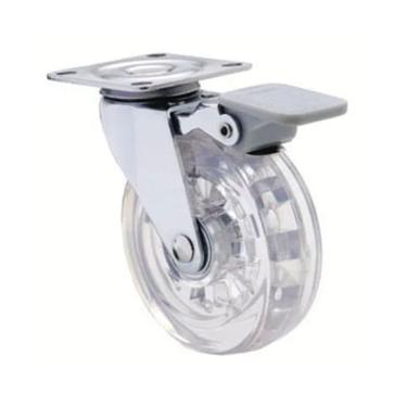 Imagem de Rodízio Gel Rg 50 Incolor  Com Rolamento C/F 40 Kg