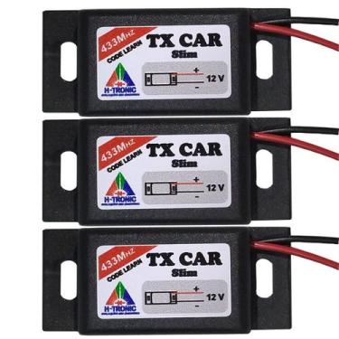 Imagem de Kit 3 Controle Portão Eletrônico Farol Tx Car Garen, Rcg E Outros 433M
