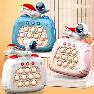 Imagem de Pop It Eletrônico Sensorial, Brinquedo Antiestresse com Luzes e Sons, Design de Urso e Astronauta