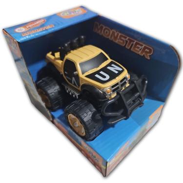 Imagem de Carrinho De Fricção Monster Trucks Possantes Wellkids Amarelo Un