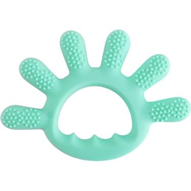 Imagem de Mordedor Dedinhos Para Bebê De Silicone 12x1cm Verde