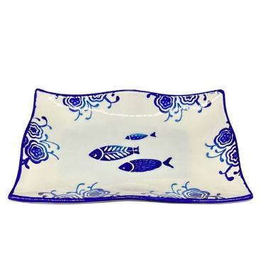 Imagem de Jogo Petisqueiras Bandeja Peixe 6pçs Bowl Travessas Oceano