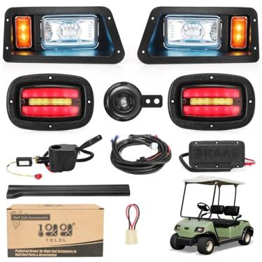 Imagem de 10L0L Golf Cart Kit De Farol Para Yamaha G14, G16, G19 G22, Circulação Diurna Com Freio Baixo E Alto, Pisca-Alerta, Buzina Seta, 12V-48V