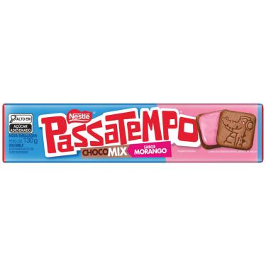 Imagem de Biscoito Passatempo Chocomix Morango 130g