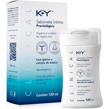 Imagem de KY Clinical Sabonete Íntimo Proctológico 120 ml  Higiene Suave da Regi