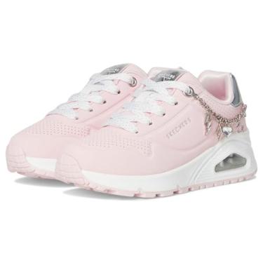 Imagem de Skechers Tênis feminino Uno Gen1 310343l (criança pequena), Rosa/prata, 17
