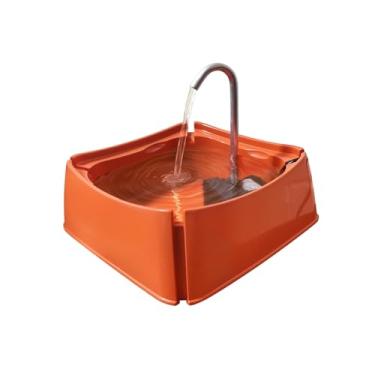 Imagem de Bebedouro Fonte de Agua p/Gato Caes Little 1 Litro Mecpet (Laranja, 1 Litro)