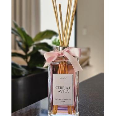 Imagem de Aromatizador de Ambiente Cereja e Avelã 250ml Difusor com 5 varetas, Vivaê (Cereja e Avelã)