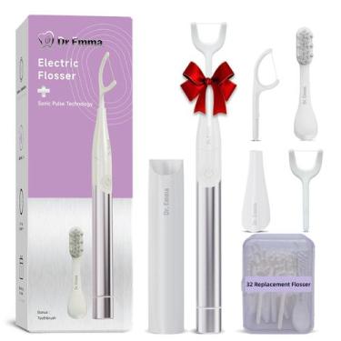Imagem de Fio dental elétrico de vibração Dr. Emma com palhetas de fio dental su