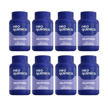 Imagem de Kit 8 Suplemento Melatonina Com 90 Comprimidos - Neo Química