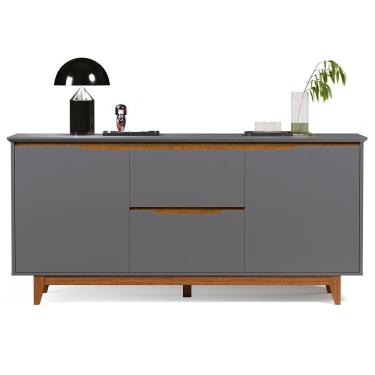 Imagem de Buffet Aparador 2 Portas E 2 Gavetas Flop Cinza
