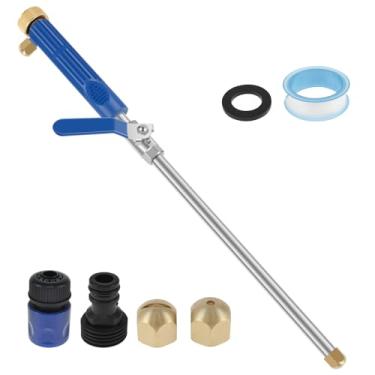 Imagem de ZJRDYYK Bocal de jato para lavadora de mangueira de jardim, varinha de alta pressão com 2 bocais diferentes e conectores rápidos de mangueira e fita adesiva, ferramenta de lavagem de alta pressão com