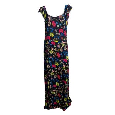 Imagem de Vestido Feminino Floral Longo Alça 100% Viscose