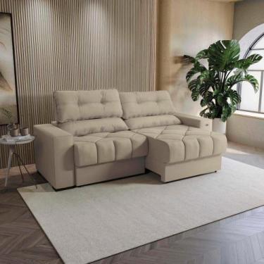 Imagem de Sofá Retrátil Kappesberg Sander Suede Bege