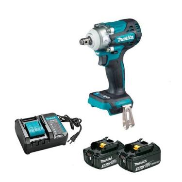 Imagem de Chave Impacto 1/2 18v Makita Dtw300z + 2 bat 3,0Ah e carreg