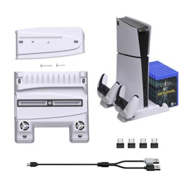 Imagem de Base Multifuncional Cooler Suporte Vertical Carregador de Controle par