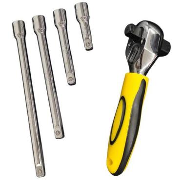 Imagem de Chave Catraca de 1/2 e 3/8 Com Prolongador Extensor Soquete - Lugatool