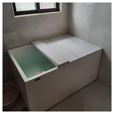 Imagem de Copertura per Vasca da bagno em PVC, coperchio per Vasca com tapparella isolante anti-pó, cobertura resistente ao calor pieghevole per bagno per la maggior parte Delle vasche da bagno domestich