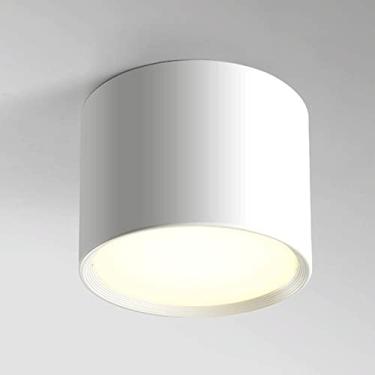 Imagem de KSSTEVNBD Holofote de montagem em superfície de LED de 12W para interior moderno e minimalista luminária de teto Cob luminária criativa de restaurante Downlights para quarto sala de estar cozinha ilha