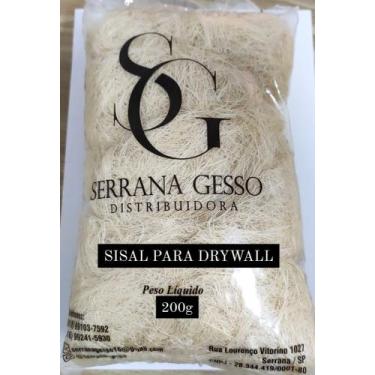 Imagem de Fibra de sisal seca 200g - Serrana Gesso