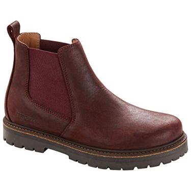 Imagem de Bota feminina de couro nobuck Stalon da BIRKENSTOCK, Burgundy, 8-8.5 Narrow Women/8-8.5 Narrow Men