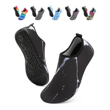 Imagem de Sapatos aquáticos, meias aquáticas, de secagem rápida, sola antiderrapante, Mármore, 5.5-6.5 Women/4.5-5.5 Men