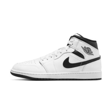 Imagem de NIKE Tênis masculino Air Jordan 1 Mid, Branco e preto, 41